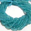 This listing is for the 2 strands of Aqua Apatite Micro faceted rondelles in size of 4 mm approx,,Length: 14 inch
